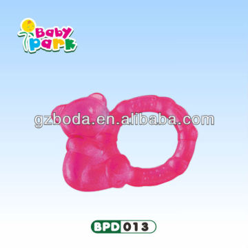 cute little animal silicone baby water filled teether