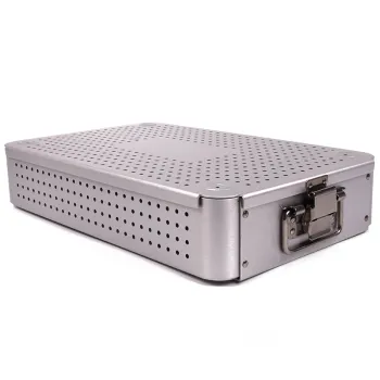 Aluminum Alloy Surgical Instruments Sterilization Box for Laparoscopic Procedures
