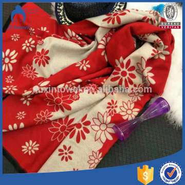 2016 fashionable jacquard scarves sport palin dyed pashmina scarf
