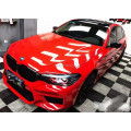 Página automotiva de vinil vermelho ultra gloss