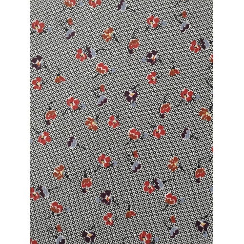Texturblomma Polyester Bubbla Chiffongryck Tyg