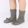 Mens Knitted Sweater Fleece Gripper Slipper Socks