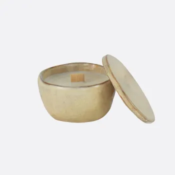 China Suppliers Eco-friendly Ceramic Candle Jar with Lid