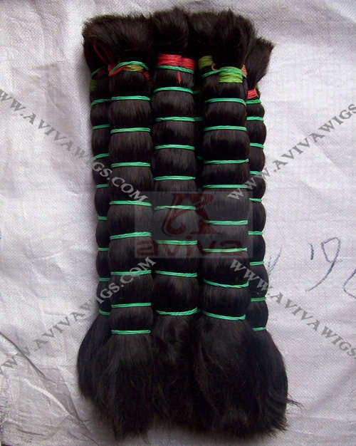 Double Drawn Human Hair Bulk (AV-H010)