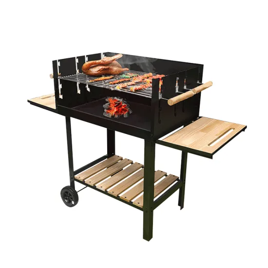 Smokeless Charcoal BBQ Grill: An Outdoor Stove for Coal and Wood Burning Barbecue Cooking