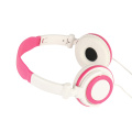Headphone Kabel Merah Muda Lipat Headset Earphone Cantik