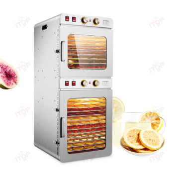 Stainless Steel Double-Layer Fruit and Vegetable Dehydrator - 25 Layer Dryer