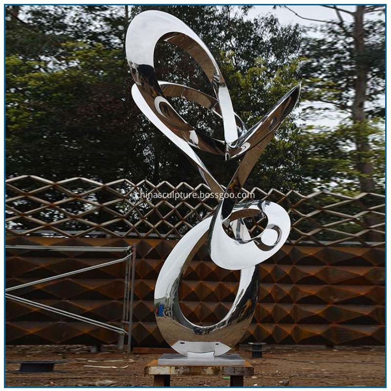 Abstract Stainless Steel Sculpture