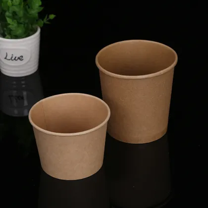 Biodegradable paper soup bowl round food container