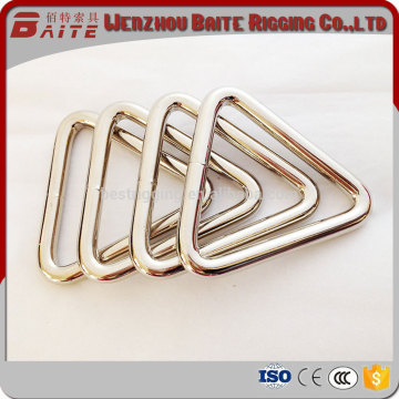 Baite detal shape strap accessories contacting hardware welded triangle ring