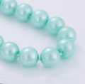 Últimos projetos Light Blue Pearl Bead Necklace