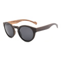 Blue Parquet Wooden Sunglasses