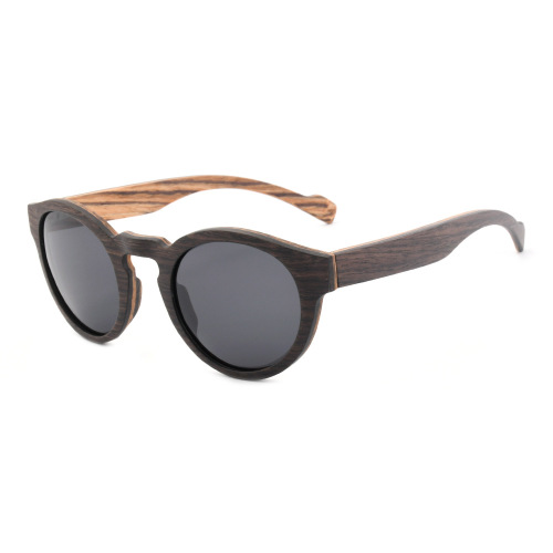 Blue Parquet Wooden Sunglasses