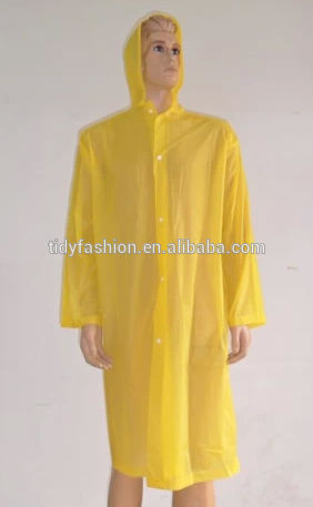 Yellow PVC Raincoat Fabric Waterproof Fabric