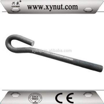 l shaped grade 4.8/8.8/10.9/12.9 anchor bolt