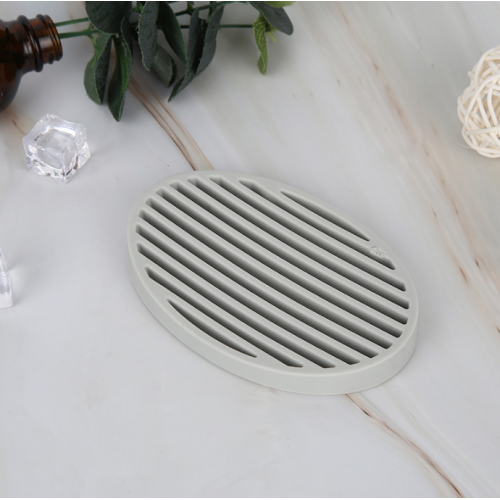 Plat de savon en silicone en gros avec drainage