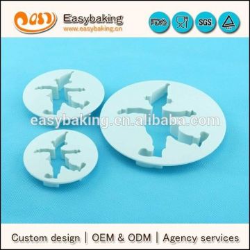 Custom clown cake decorating plastic fondant cutters