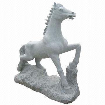 Hand-carved Granite Horse-shape Statue, OEM Orders are Welcome