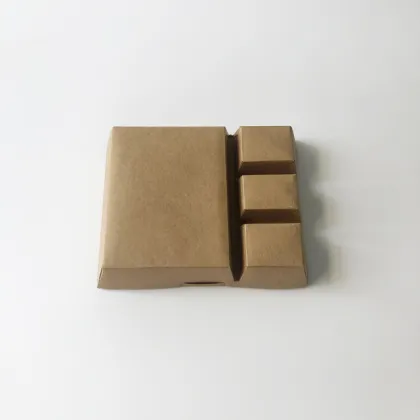 Four-compartment paper carton kraft paper lunch box