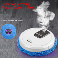 Household Robot Sweeping Floor Mop USB Charging Rotary Mopping Humidifying Spray Intelligent Sweeping Robot Carpet Cleaner