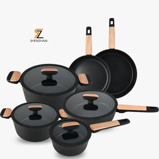 High-Quality Forged Aluminum Marble Cookware Sets: Non-Stick Aluminum Cookware for Your Kitchen