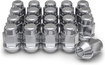 White Knight 1707S-20AM Chrome Bulge Acorn Lug Nut