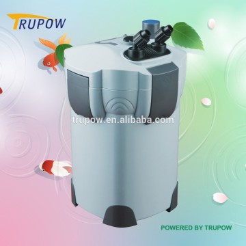 Gray plastic external aquarium filter