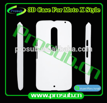 3d sublimation diy blank cell phone case cover skin for SFP-Moto X Style