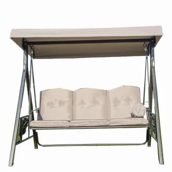 Lowes Multifunctional 3-Person Porch Swing with Canopy for Garden