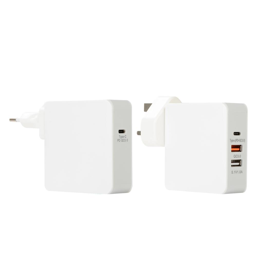 PD45W UK Plug Multi Type-C Travel Wall Charger