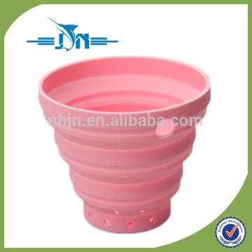 custom foldable silicone leaking cup