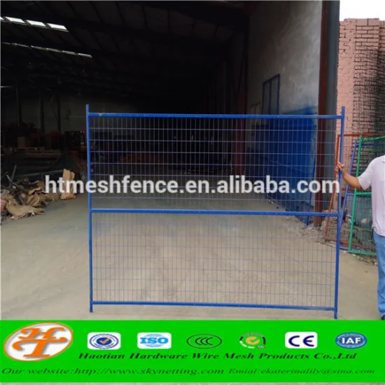 Haotian Powder Coated 6'x10' Perimeter Patrol Fence Panels welded wire mesh
