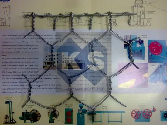 Higher Elongation Five Twist  Zinc Coating Hexagonal Wire Mesh For Embankment Stability