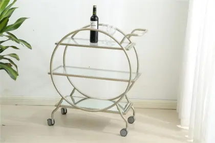 storage trolley with tempered glass levia