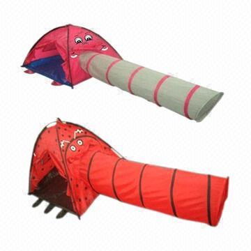 Children Play Tent with Tunnel, Customized Sizes, Colors, and Logo Printing are Welcome