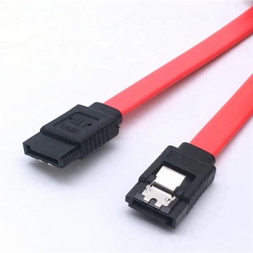 Cavo dati SATA 2 3 con chiusura di bloccaggio, 6 Gbps, rosso, 50 cm