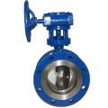 DN50-DN300 Metal sealed flanged butterfly valve