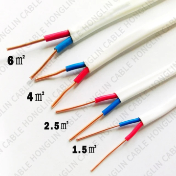 Grey Twin Flat Earth Cable 2.5mm/1.5mm BVVB 100M Roll BS 6004 300/750V