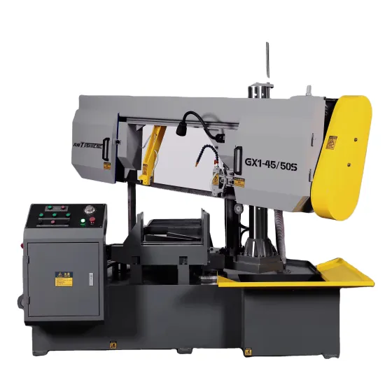 ANTISHICNC GX1-45/50S Semi-Automatic Rotary Horizontal Metal Cutting Band Saw Machine - Wholesale Pricing Available