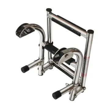 Stainless Steel Pontoon Handrail Bracket with Marine Step Folding Ladder