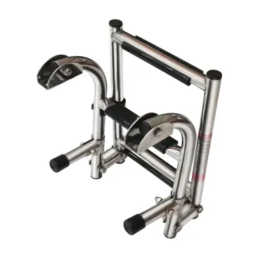 Stainless Steel Pontoon Handrail Bracket with Marine Step Folding Ladder