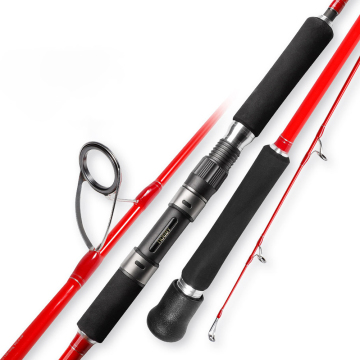 Noeby Fishing Rod Red 1.83m 2 Section Saltwater Jigging Rod M/MH