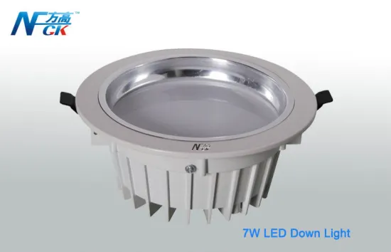 5w / 7w / 9w 600lm Pure White Aluminum Led Down Light For Restaurant