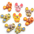 Kawaii Harz Tier Maus Flatback Cabochon Figur Cartoon Maus Verzierungen für Scrapbooking DIY Fit Telefon Dekor Handwerk