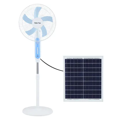 16 Inch Solar Floor Fan 25W Oscillating Standing Fan