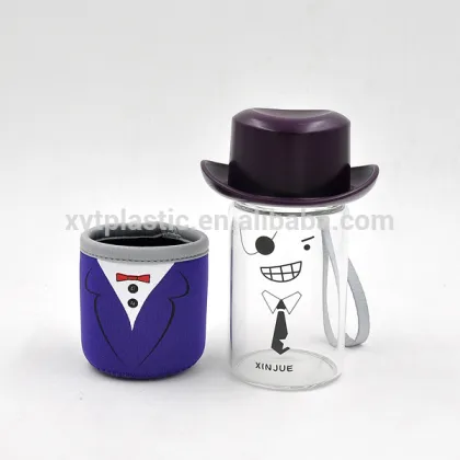 glass material safe hot water bottle drinking hot water bottle