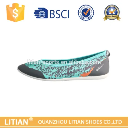 Latest design high quality lighter cloth material fabric women shoes