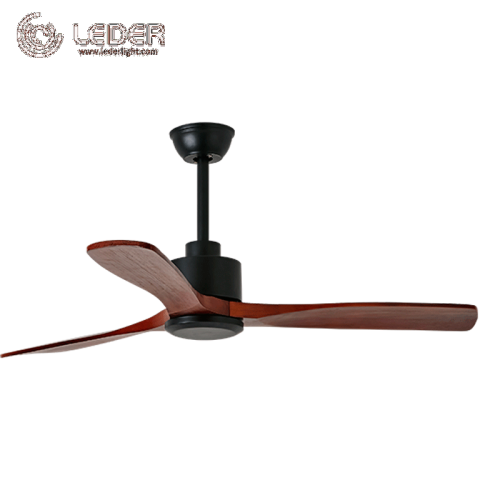 Ventilateur de plafond moderne en bois LEDER