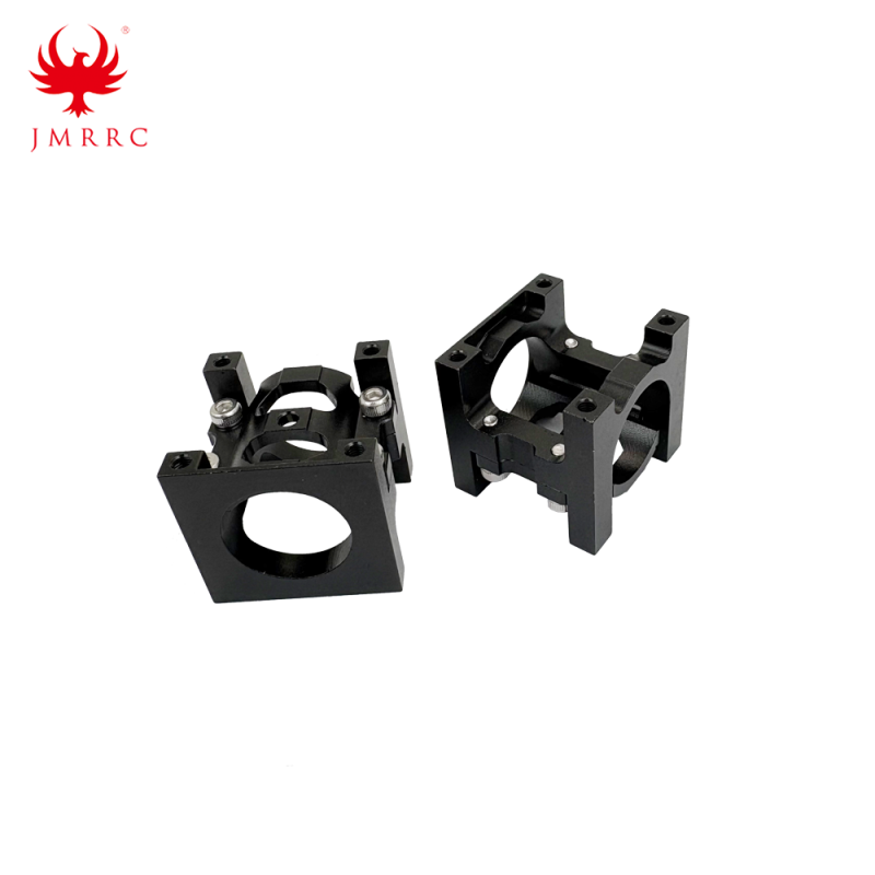 JMRRC Aluminium Alloy Clamp for Carbon Fiber Pipe 20mm CNC Integral Pipe Clamp Holder Pipes for Drone Multicopter