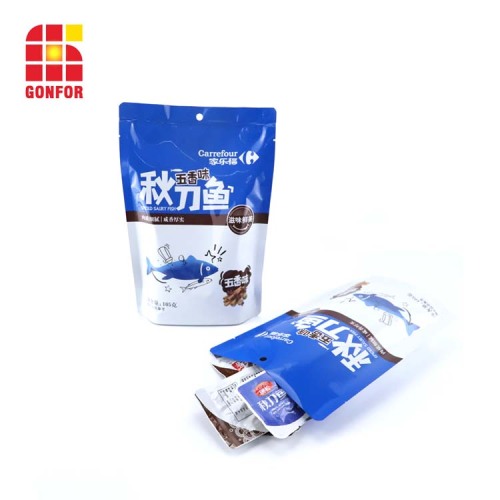 Stand up pouch packaging with zip lock